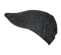 Nyls Création Casquette Noire en Jeans Beret Denim Coton Vintage Eslyk Taille Reglable - Taille Unique - Noir