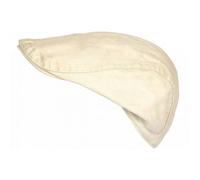 -Nyls Création-Casquette Plate Beige Coton Ajustable - Béret Ecru Eté Look Homme Femme - Beige Taille unique