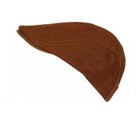-Nyls Création-Casquette Plate Marron Coton Ajustable - Béret Camel Eté Look Homme Femme - Marron Taille unique