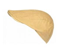 -Nyls Création-Casquette Plate Marron Sable Coton Ajustable - Béret Beige Eté Look Homme Femme - Marron Taille unique