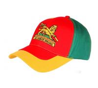 Nyls Création Casquette Rasta Lion de Juda Jaune Rouge Verte - Taille Unique - Jaune