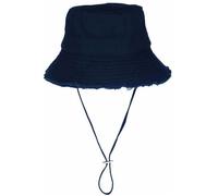 -Nyls Création-Chapeau Bob Bleu Marine en Coton Prestige Urban avec Ficelle Myxjack - Bleu Taille unique