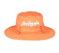 -Nyls Création-Chapeau Bob Los Angeles Orange - Bob Safari Streetwear Large Bord en Coton - Orange Taille unique