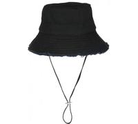 Nyls Création Chapeau Bob Noir en Coton Prestige Urban avec Ficelle Myxjack - Taille Unique - Noir