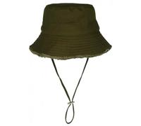 Nyls Création Chapeau Bob Vert Kaki Coton Prestige Urban avec Ficelle Myxjack - Taille Unique - Vert