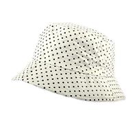Nyls Création Chapeau Pluie Maud Blanc Pois - Taille: Taille Unique - Couleur: Blanc - Femme
