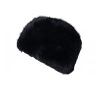 Nyls Création Chapka Toque Fourrure Bleue Marine Femme Doublure Polaire Classe Maritza - Taille Unique - Bleu