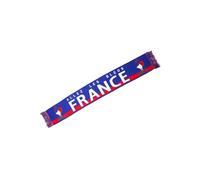Nyls Création Echarpe France Supporter Français Drapeau Tricolore et Coq Gaulois Bleu Blanc Rouge - Taille unique - Bleu