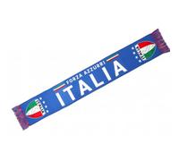 Nyls Création Echarpe Italie Supporter Drapeau Forza Azzurri Blason Vert Blanc Rouge - Taille unique - Bleu