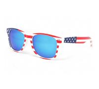 Nyls Création Lunettes De Soleil USA Miroir Bleu Drapeau Americain - Taille unique - Bleu