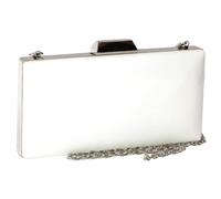 Nyls Création Minaudiere Vernis Blanche Pochette Femme Mariage Classe Moea - Taille unique - Blanc