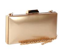 Nyls Création Minaudiere Vernis Dorée Pochette Femme Mariage Gold Moea - Taille unique - Jaune
