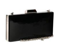 Nyls Création Minaudiere Vernis Noire Pochette Femme Mariage Chic Moea - Taille unique - Noir