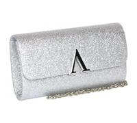 Nyls Création Pochette Femme Argent Brillante Mariage Sac Soiree Gris Jolya - Taille unique - Gris