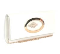 Nyls Création Pochette Femme Ivoire en Velours Sac Soiree Mariage Minaudiere Vilky - Taille unique - Beige