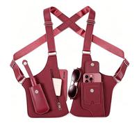 Nymora Heritage - Classic Shoulder Satchel, Shoulder Satchel Rot, Diebstahlsichere Verstellbare Umhängetasche für Damen und Herren