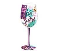 NymphFable Cadeaux d'anniversaire pour les soeurs, Verres à Vin de 15oz Peints à la Main, Cadeaux d'anniversaire Uniques Pour les Belles-soeurs.