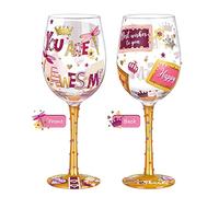 NymphFable Verres à vin décoratifs « You are Awesome » pour femme, cadeau de remerciement, verres à vin peints à la main, cadeau d'anniversaire pour maman, enseignante, amie, 425,2 g