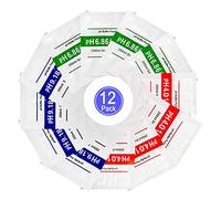 Nynelly Lot de 12 Poudres d'étalonnage pour pH-Mètre, Poudre de Solution Tampon pH pour un étalonnage précis et facile, 4.01 | 6.86 | 9.18