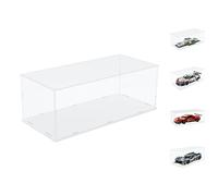 Nynelly Vitrine en acrylique transparent épais pour Lego 42156 42125 42096 à l'échelle 1/10 pour objets de collection à assembler (base blanche)