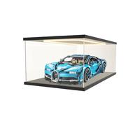Nynelly Vitrine transparente en acrylique pour objets de collection avec lumière LED pour Lego 42143 42096 42083, échelle 1/8, vitrine de comptoir résistante à la poussière, 60 x 30 x 20 cm