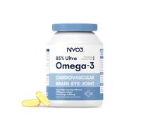 NYO3 Omega 3 Fish Oil with DHA & EPA Fatty Acids, 85% High-Potency Omega 3,Support Heart, Brain & Joint Health,No Fishy Aftertaste,Non-GMO