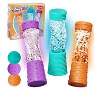 NYOBABE Bouteille Sensorielle Lumineuse avec 3 Touchers Différents, 3+