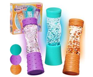 NYOBABE Bouteille Sensorielle Lumineuse avec 3 Touchers Différents, 3+