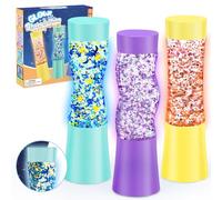 NYOBABE Bouteille Sensorielle Phosphorescente, Sablier Liquide Lumineuse pour la Relaxation, Jouet Sensoriel pour Autisme et Besoins Sensoriels,Jouet Anti-Stress Cadeau Fidget pour Enfants＆Adultes,3+