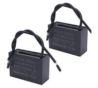 NYRXRYTCA Condensateur de Ventilateur de Plafond CBB61 4,5 uf for transformateur de Puissance Tech 2 Fils 50/60 Hz 450 V CA(2pcs-6uf)