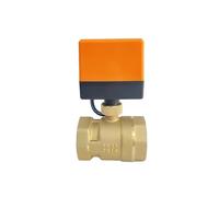 NYRXRYTCA Robinet à Bille électrique DN40 avec Moteur, 1 pièce, Robinet à Bille électrique en Laiton à 3 Fils, Grue à entraînement électrique, vanne d'eau 220V 24V 12V(24VAC)
