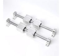 NYRXRYTCA Support coulissant linéaire professionnel pour axe de rail de guidage optique avec palier de support de guidage et moteur coulissant pour fraiseuses et tours CNC de bricolage (Scs16uu, 500