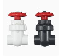 NYRXRYTCA Vanne à Guillotine en Plastique UPVC, vanne de régulation de débit, vanne de contrôle de précision, vanne de Commutation à Volant Manuel, 1 pièce(Bianco,DN20)