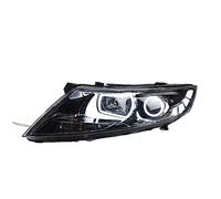 NYSAASDST 2 Pièces Lampe Frontale De Voiture Pour Kia Pour K5 Pour Optima Phares 2011-2014 Phare Led Angel Eye Drl Hid Bi Xénon Phare Coque Lentille(LED)