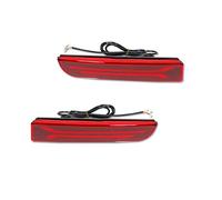 NYSAASDST 2x Pour Mitsubishi Pour Lancer Pour Evo X Outlander Arrière Queue Rouge Réflecteur Pare-chocs Frein Arrêt Lumière Courante Antibrouillard Allumer La Illumination Feu Arrière(Red lens)