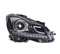 NYSAASDST Car LED Headlight For Benz For C Class W204 2011-2014 C180 C200 C260 DRL Turn Signal Front Lamps + Bi-Xenon Lens Phare Coque Lentille(Led in low beam)