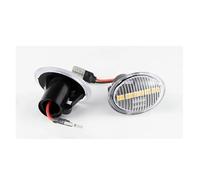 NYSAASDST Clignotant de rétroviseur Lot 2 Feux Position Latéraux Clignotants LED Dynamiques T10 Pour Fiat 500 500C 500L Pour Abarth 595 695 51823092 Indicateur Direction(Clear NO Dynamic)