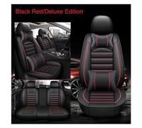 NYSAASDST Ensembles de Housses de siège Housse De Siège De Voiture Universelle pour Ford pour Excursion pour Everest pour Fiesta C-Max Accessoires De Voiture Protections De Siège(Luxury Black Red)