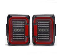 NYSAASDST Feu De Recul Pour Jeep Pour Wrangler Jk Jku 2007-2018 Feux Arrière Unique c Design En Forme Dot Emark E9 30w Illumination Feu Arrière(CLEAR)