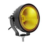 NYSAASDST Feux Antibrouillard Feu De Travail LED 12 V 24 Tout-terrain Projecteur Rond 4 Pouces Antibrouillard Pour Voiture VTT Motocross Pick-up Bateau, Moto Ampoule antibrouillard(1pc yellow B)
