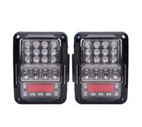 NYSAASDST Feux Arrière À LED Pour Jeep Pour Wrangler Jk Jku 2007-2018, Lentille Fumée Au Design Unique En s Illumination Feu Arrière(Type B)