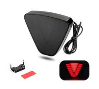 NYSAASDST freinage stroboscopique Feu Arrière LED Clignotant Pour Voiture 12 V Stroboscope Feu Arrière Triangulaire Étanche Pour Voiture Camion Pick-up Moto(1pc Red Light)