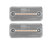 NYSAASDST Indicateur Pour Iveco Pour Daily V 2001-2014 Pour Stralis 2002- Feux De Position Latéraux De Voiture À LED Clignotants Séquentiels Feux Stop(2PC Clear Lens)