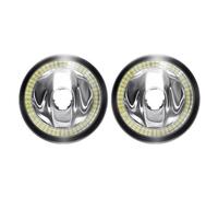 NYSAASDST Phare Avant Ensemble feux antibrouillard Angel Eye H11 pare-chocs avant voiture anneau Halo DRL pour Infiniti G G25 G37 QX QX70 QX56 QX50 QX80 Q Q60 Q70(Warm Red)