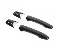 NYSAASDST Poignée Porte Latérale Coulissante 1 Paire Garniture Noire Couverture Poignée Porte Extérieure Voiture Pour Ford Pour Mustang 2004-2009 2010 2011 2012 2013 2014 ABS