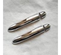 NYSAASDST Poignée Porte Latérale Coulissante Couvercle Poignée Porte Chromé ABS Garniture Voiture Accessoires Pour Megane II 2 MK2 2002 2003 2004 2005 2006 2007 2008(2DKN)