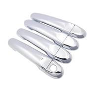 NYSAASDST Poignée Porte Latérale Coulissante Couvercle Poignées Porte Extérieures Chromées Capuchon Garniture Anti-rayures Accessoires Voiture Pour Nissan Pour Micra K14 2011-2016