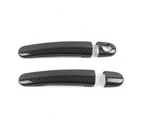 NYSAASDST Poignée Porte Latérale Coulissante Garniture Couvercle Poignée Porte Extérieure Voiture Pour Seat Pour Leon MK1 Pour Toledo 1999-2007 Pour Arosa 1997-2004(Carbon Texture 2)