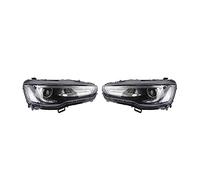 NYSAASDST Pour Mitsubishi Pour Lancer Pour EVO X 2008-2018 Ensemble De Phares Voiture Feux Avant Avec Clignotant Séquentiel Lentille À Double Faisceau Phare Coque Lentille(LED)
