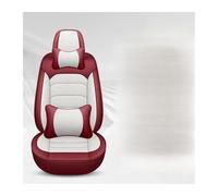 NYSAASDST Siège Voiture Ensembles pour Lincoln pour MKZ pour MKC pour MKX pour MKT pour Navigator pour Aviator Housse Siège Auto(White Red+Cushion)